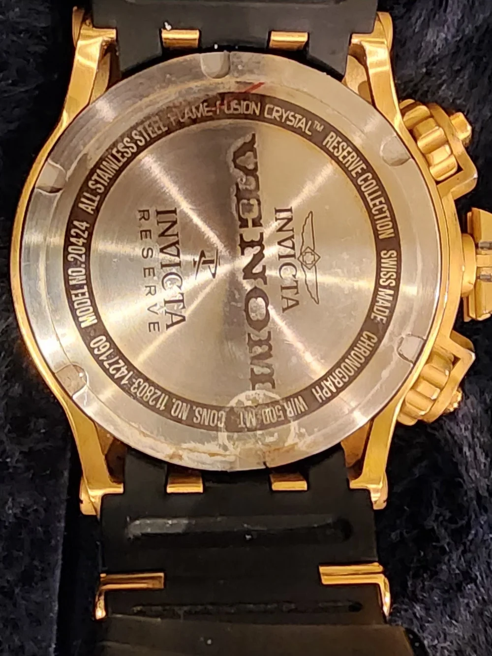 Men’s Gold Chronograph Watch - Gold/Black